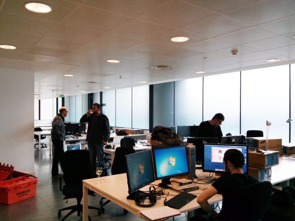 Settling in to our new office near Old Street.
